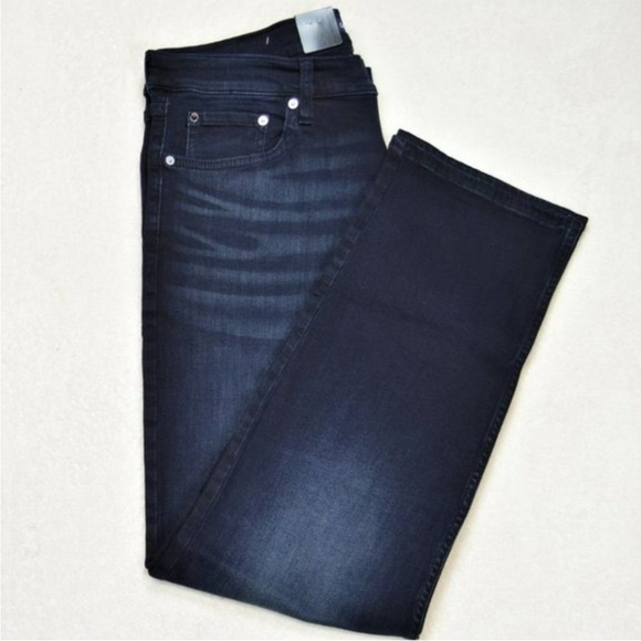 NWOT 👖Calvin Klein Straight Leg Dark Wash Blue Jeans Size: 36/32 - Picture 6 of 7